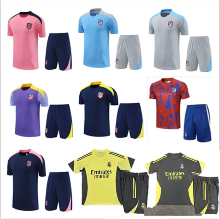 pre-match 2025 2026 training soccer jersey football shirt camiseta men kids shorts tracksuit camiseta men 25 26 uniforms Vini Jr futbol survetement