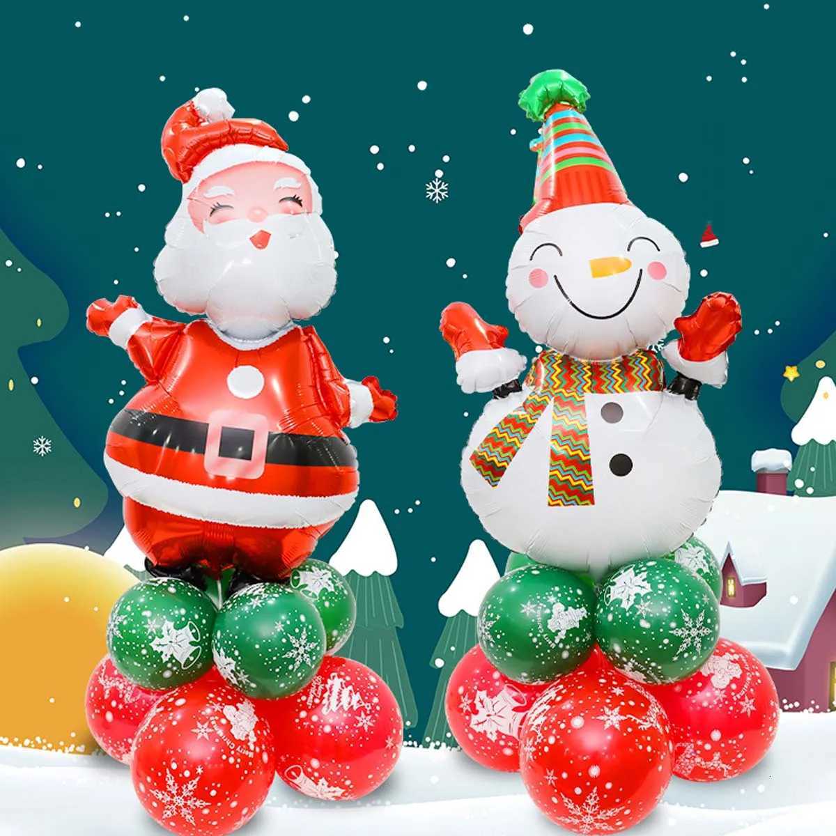 Christmas 1Pcs Extra Large Santa Claus Decorative Balloon - Christmas Party Essential - Perfect for Christmas and New Year Decorations Y251111