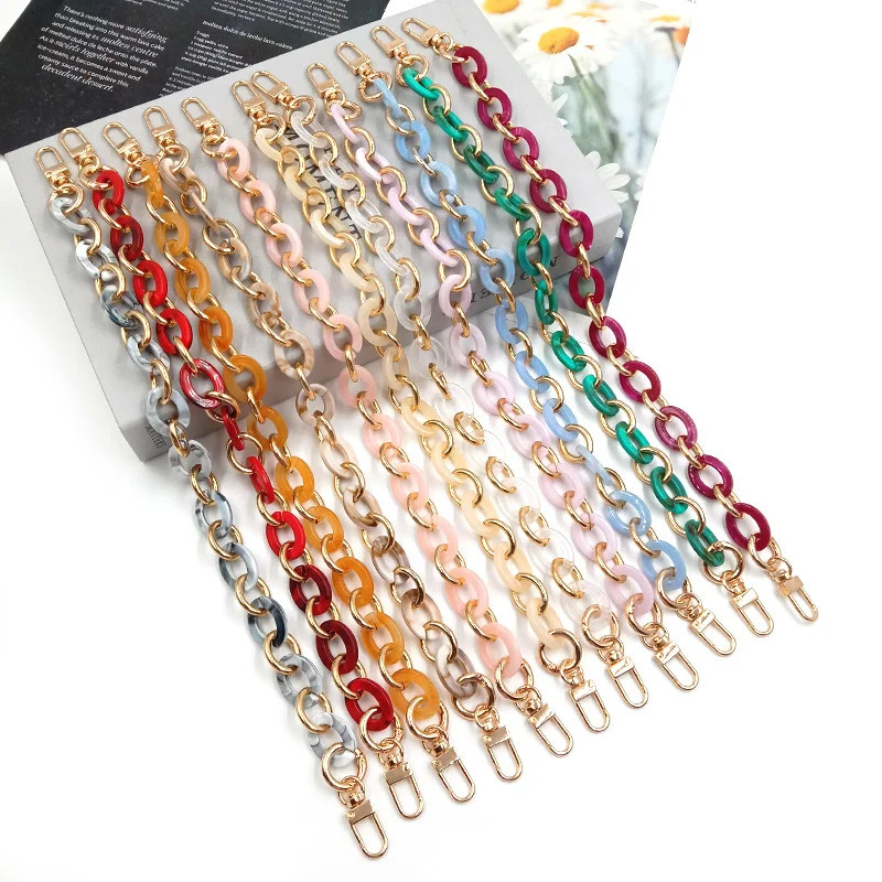 Acrylic Replaceable Detachable Bag Chain Strap Purse Handbag Bag Straps Resin Crossbody Shoulder Bag Diy Accessories 251110
