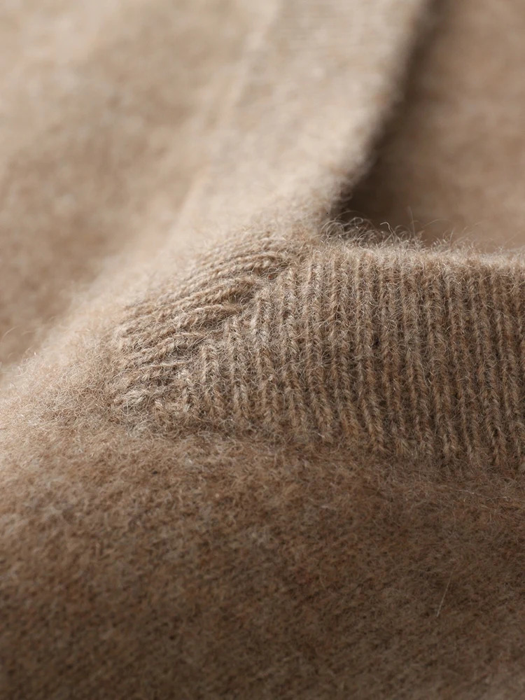 Mens V-neck Pure Wool Waistcoat Autumn Winter Sleeveless Pullover Sweater 100 Merino Wool Knitwear Basic Smart Casual Vest Top 251105