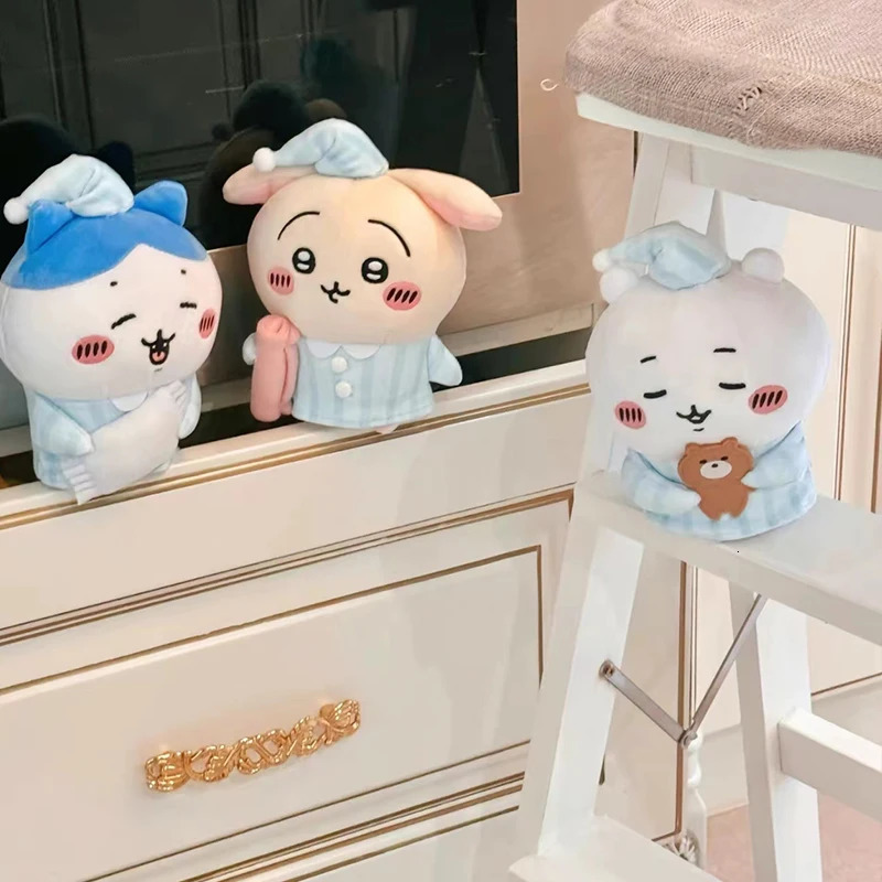 Chiikawa Usachi Xiaoba Cute Pajamas Series Plush Doll Pendant Key Pendant Bag Pendant Cartoon Toy Bedroom Ornaments Girl Gift 251110