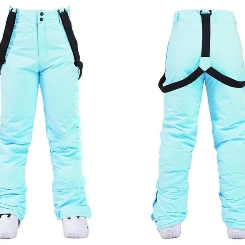 Winter Thermal Ski Pants Men Women Windproof Waterproof Insulated Snowboard Trousers with Adjustable Suspenders Arctic Warm 251107