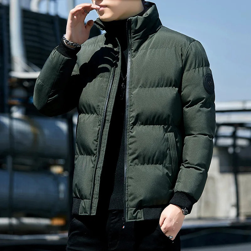 Cotton-padded Mens Winter Padded Mens Winter Padded Jacket With Cashmere Thickening Korean Version Coat 251106