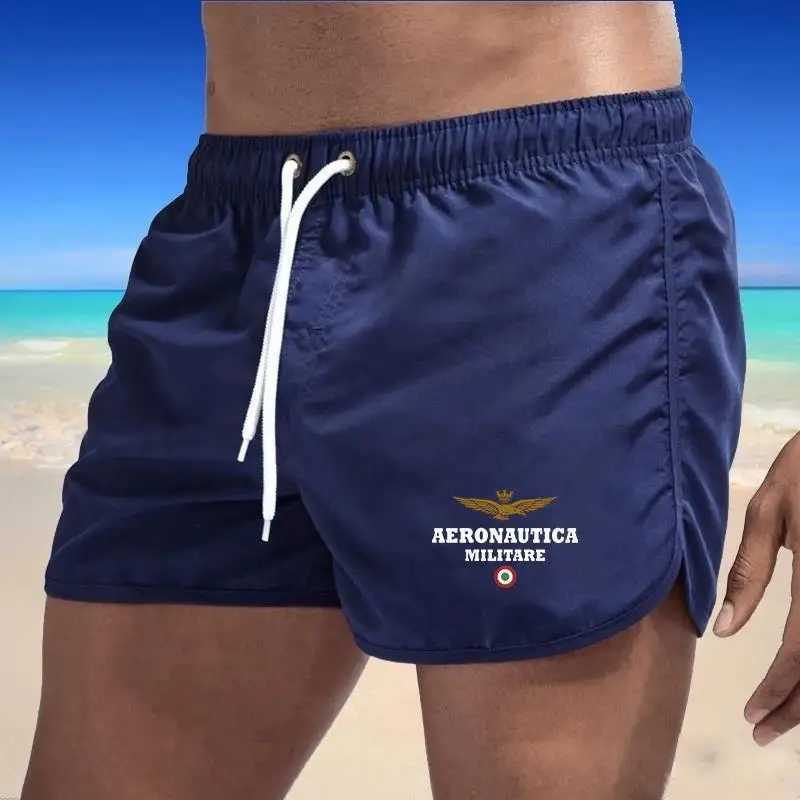 2024 Mens Fashion Printed Swimming Shorts Quick Drying Beach Set Breathable Drawstring PocketW250410