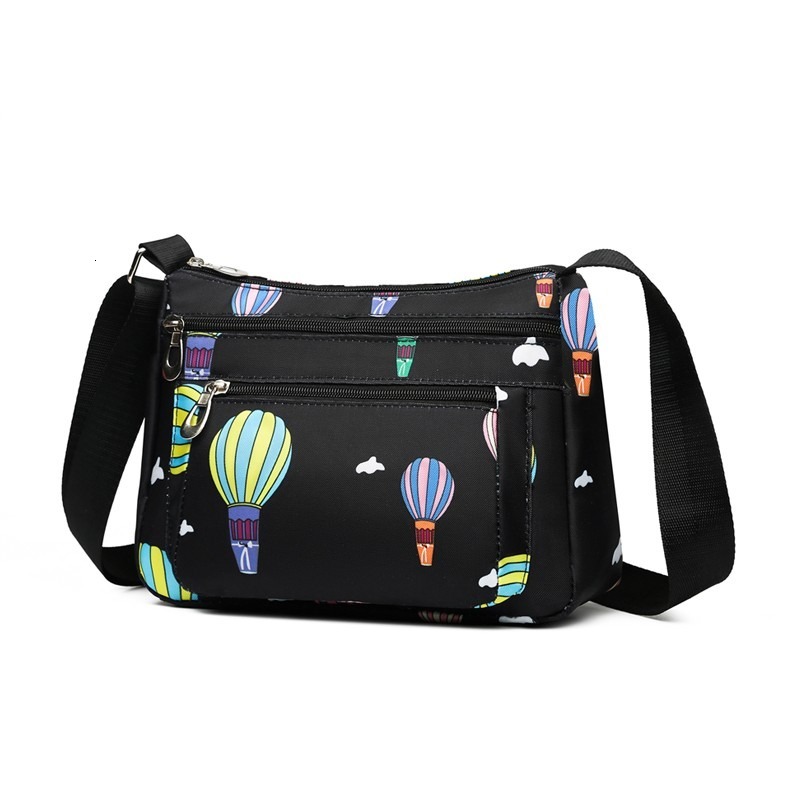 FL- New Fashion Middle-Aged & Elderly Women's Casual Nylon Oxford Crossbody Bag, Multi-Functional Shoulder Bag For Mom