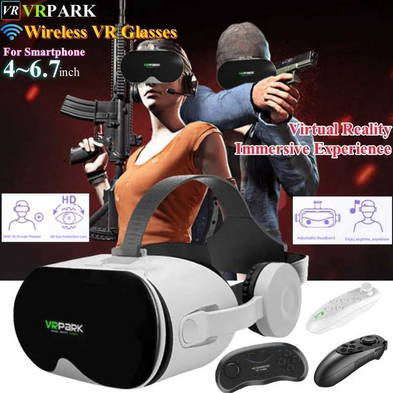 J70 4K Wireless Virtual Reality VR Glasses Stereo 3D Video Google Cardboard Box Helmet Smartphone Max 6.7 M250411