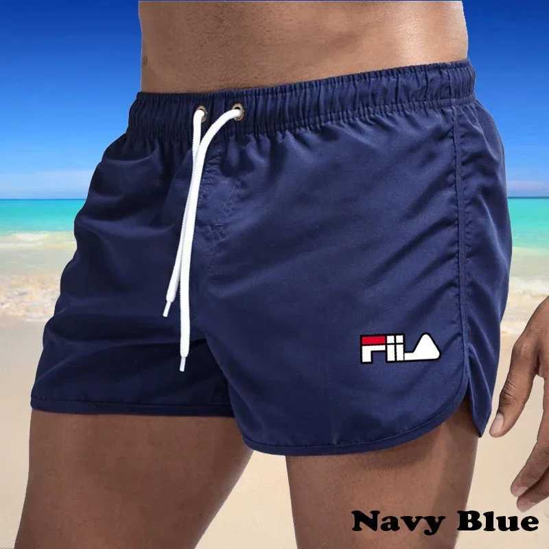 2025 mens fast drying breathable multi-color printed beach shorts three-way casual sports shortsW250410