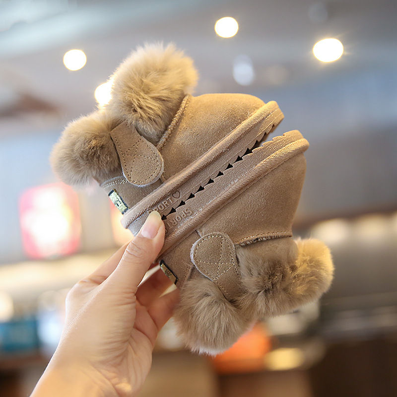 Winter Infant Snow Boots Thick Plush Warm Toddler Kids Shoes Kidszworld Fashion Little Girls Boys Baby Boots Size 15 - 25 K0223