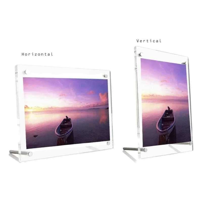 Crystal transparent A3/A4/A5 Acrylic Photo Frame Display Stand Paper Certification Holder for Bedroom Tabletop Decorations L251110 H260306