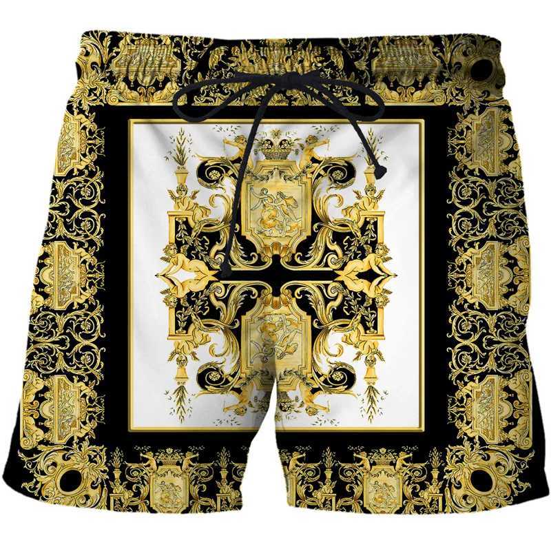 3D printed luxury beach shorts for men a must-have for Hawaii vacation swimming trunks for leisure fitness center surfing swimsuit childrens board ice
