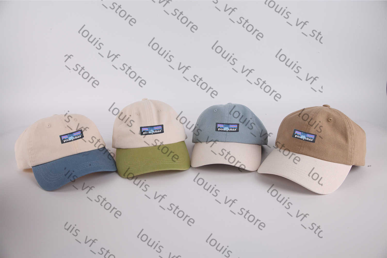 Washed Cotton Soft Top Color Blocked Baseball Cap for Couples Round Duckbill Fresh and Simple Hat H250411