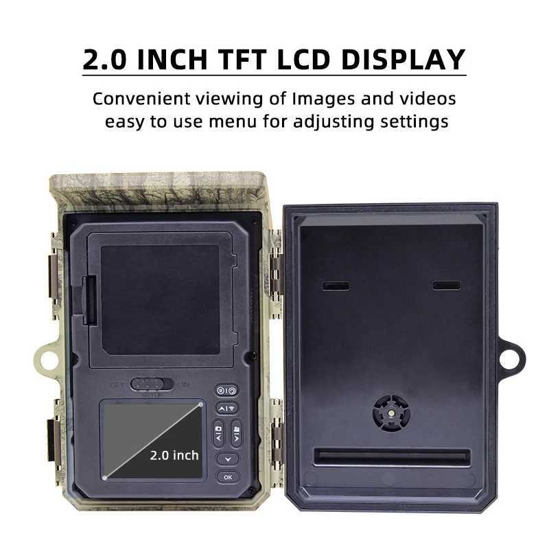 New solar powered charging hunting camera WiFi600 Pro BT WiFi outdoor monitoring camera 4K video 36MP application online video viewing X2504111