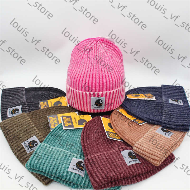 Trendy Winter Fabric Patch Knitted Hat Hip-hop Bean Outdoor Woolen Cold Hood Cover Warm H250411