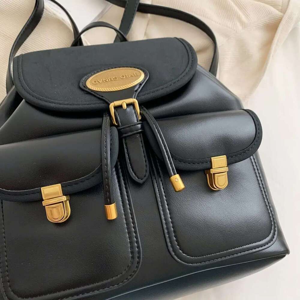 Women's Bags Designer Brand 2024 New High Quality Retro Preppy Style Korean Fashion Backpack for Women Large Capacity Schoolbag Free Shipping