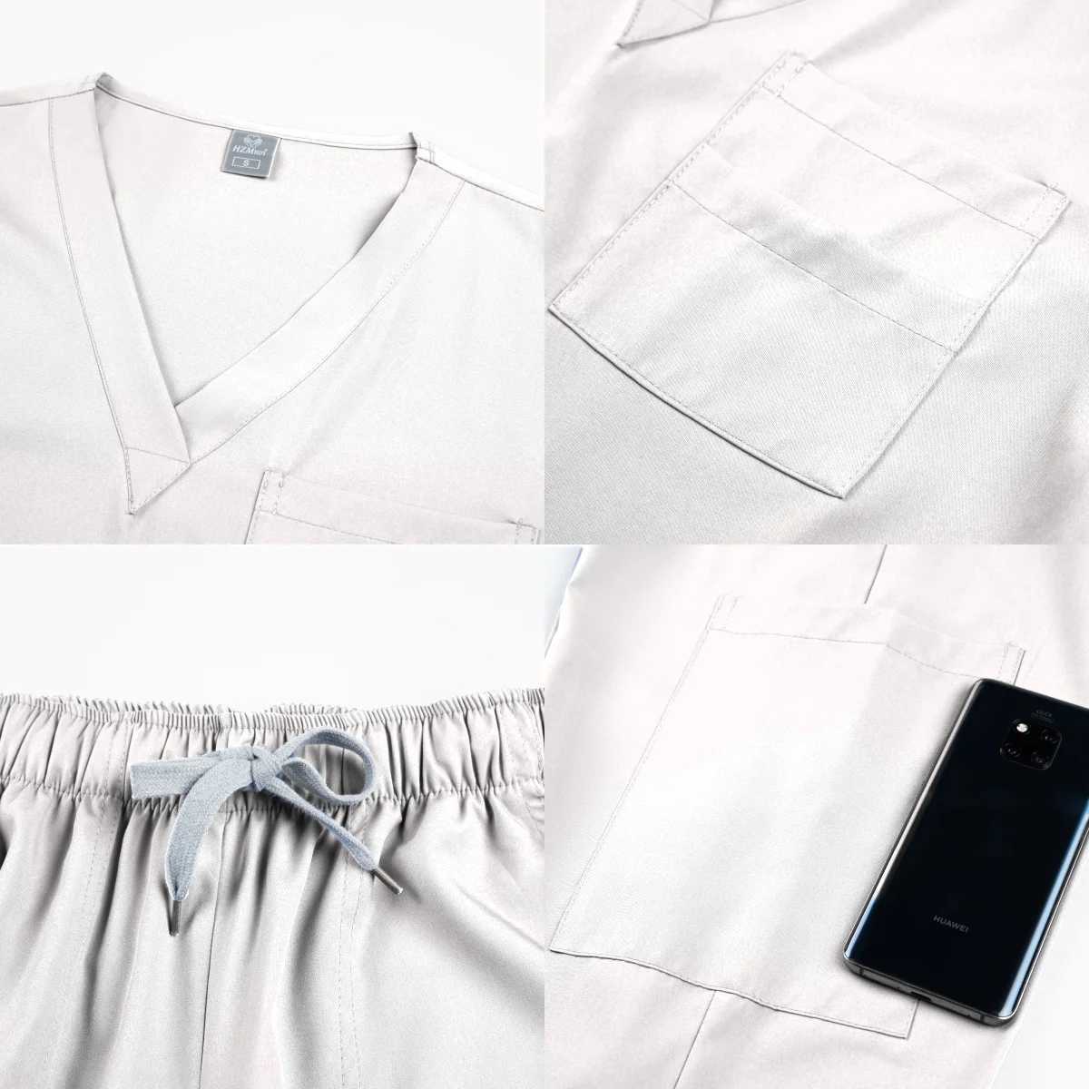 New Nurse Uniform Hospital Doctor Medical Sports Shirt Nursing Pants Neutral Workshop Uniform Beauty Spa Work Clothes X250410