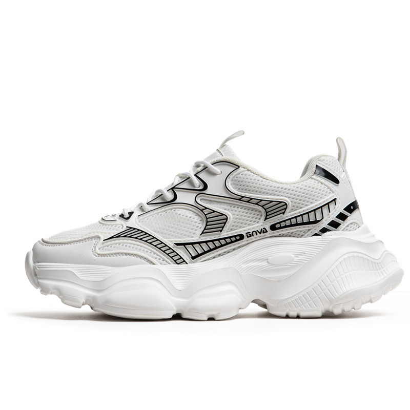 Free shipping designer sport shoe men black white beige comfortable breathable wear-resisting outdoor running shoe