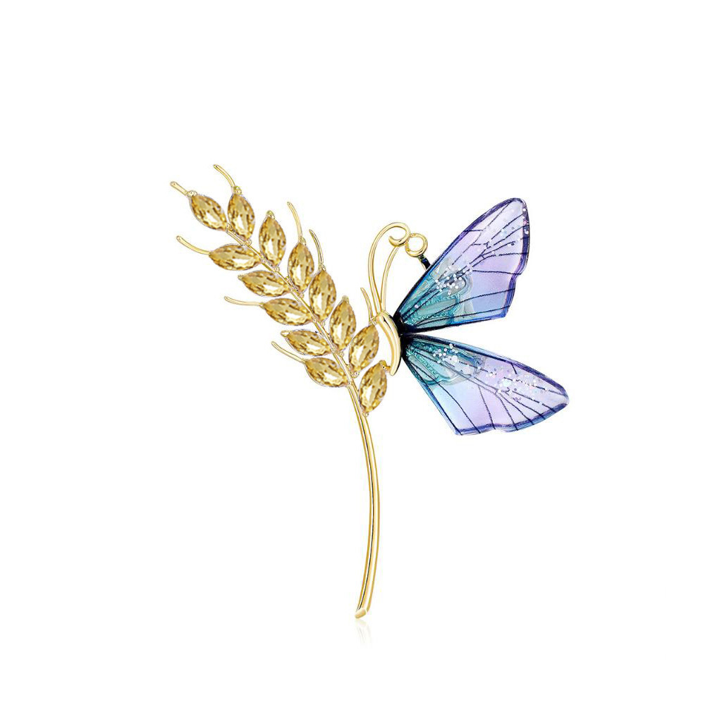 Classic Minimalist Design Charm Insect Brooch Meticulously Crafted Alloy Material Rhinestone With Brooch Exquisite Gift Womens Brooch