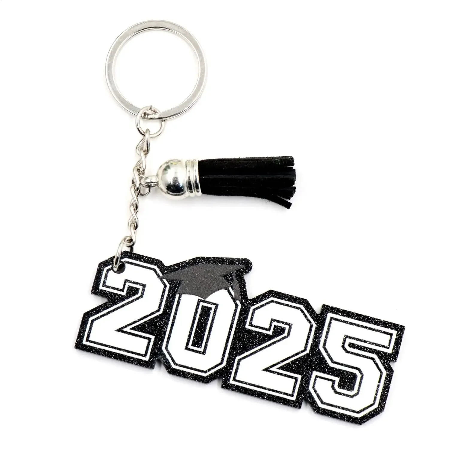 ZSHKH1364 Graduation Season UV Acrylic Keychain Laser Cutting Blue and Red Gift Keys 250410