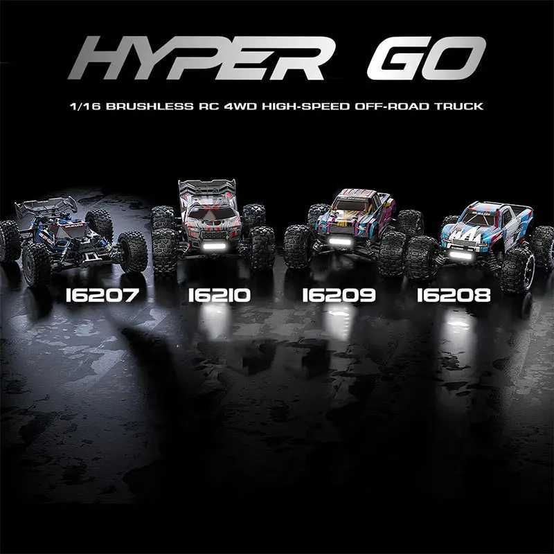 Hyper Go MJX 16207 16208 16209 16210 1/16 4WD RC Car 70KM/H Brushless RC Racing Car Remote Control Cars Off-Road Truck ToysW 20250411