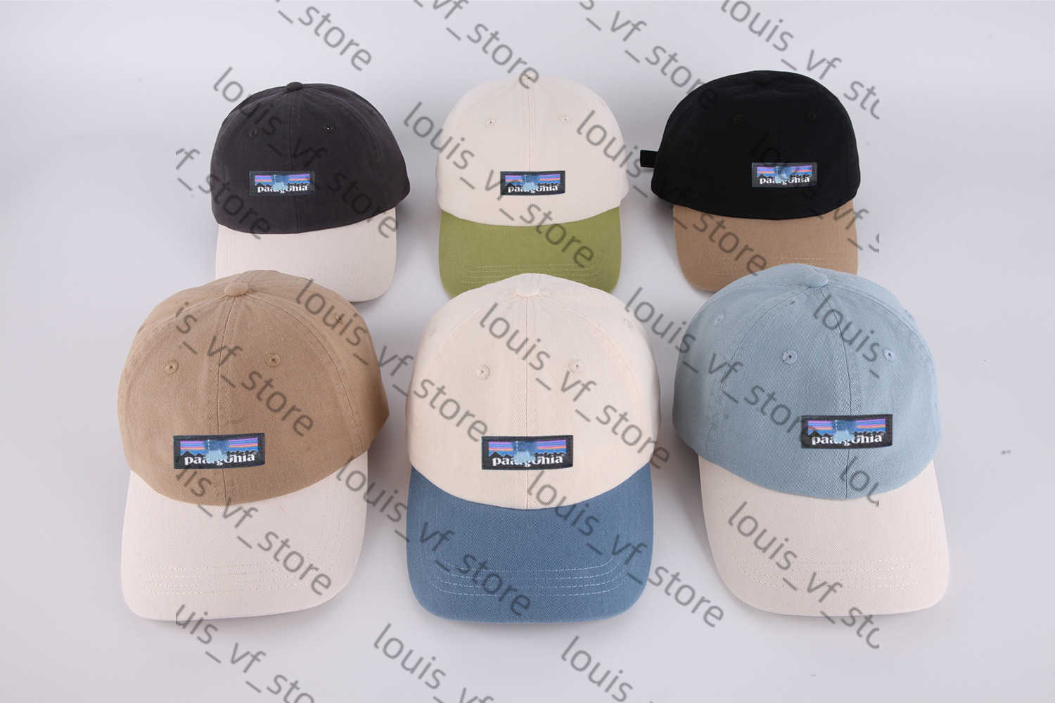 Washed Cotton Soft Top Color Blocked Baseball Cap for Couples Round Duckbill Fresh and Simple Hat H250411