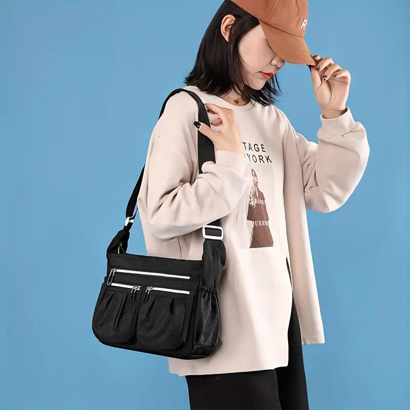 Shoulder Handbag For Ladies Roomy Multiple Pockets Bag Women Crossbody Purse Fashion Tote Top Handle Satchel ddmynov