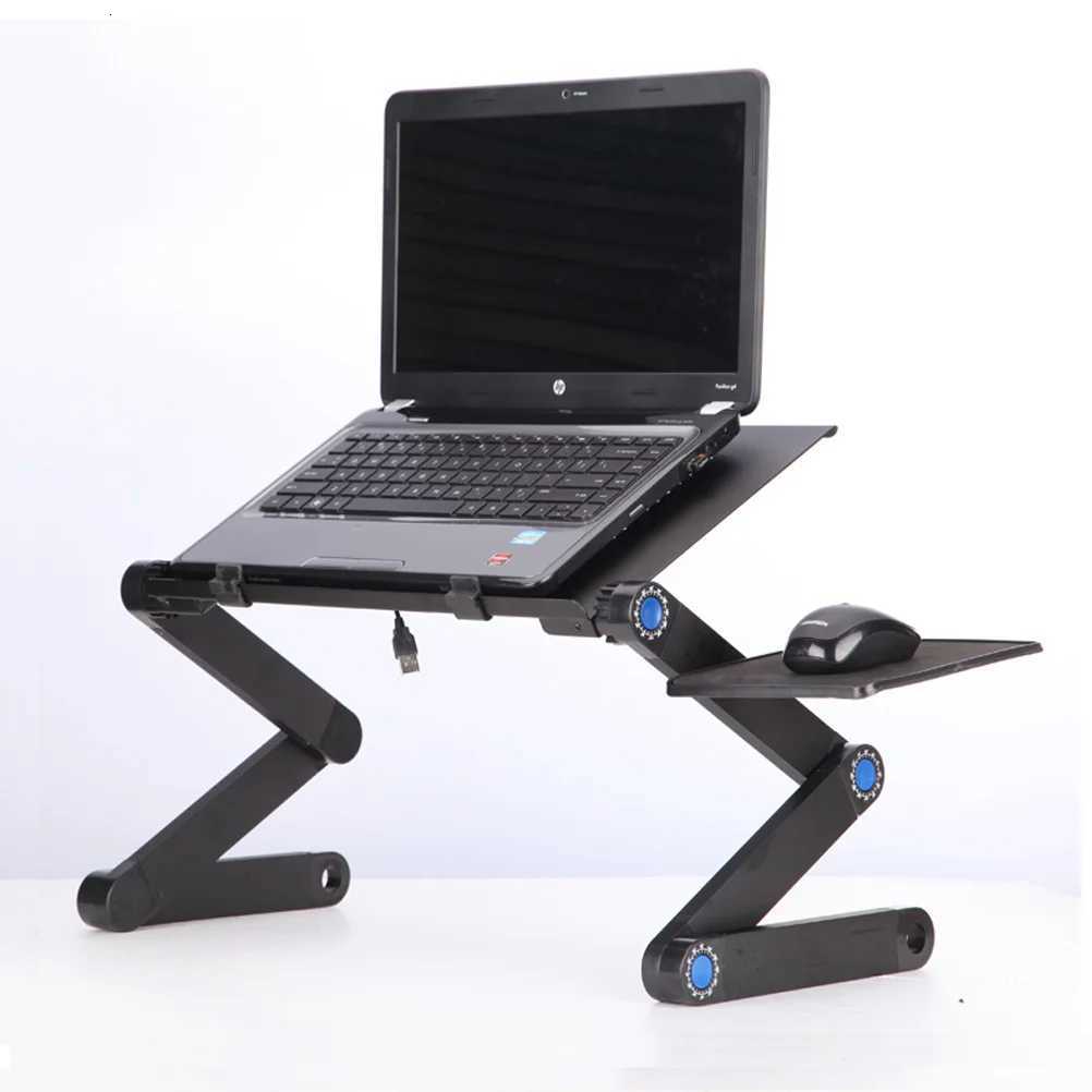Portable Laptop Stand 2-Fold Structure Metal Legs ly Adjustable Height Anywhere Use Foldable Standing Desk C251111