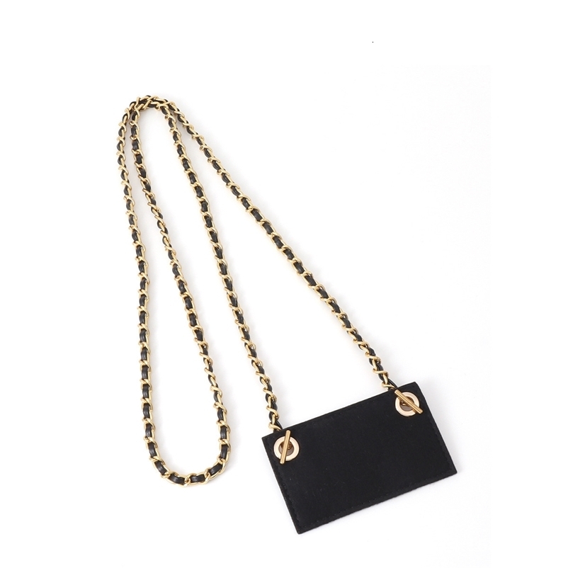Leather Shoulder Strap Metal Chain for Small CF Card Bag Crossbody Bag Accessories Replacement Wallet Interior 251110