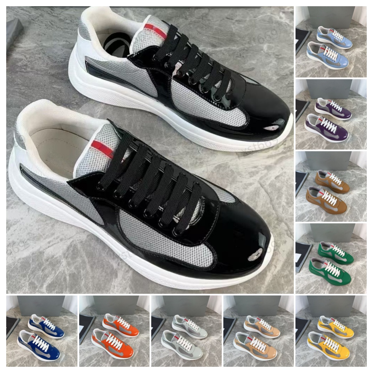 Designer American cup Casual shoes low top Sneakers Luxury Americas sneaker Rubber Sole Fabric Outdoor Comfortable shoes Walking shoes size 38-48