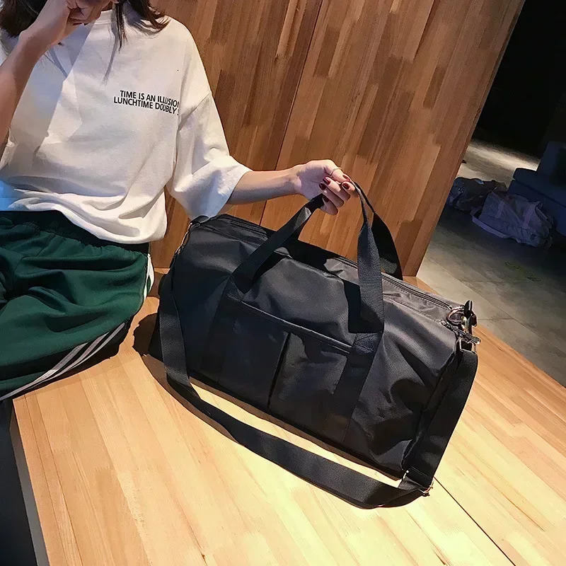 Waterproof Nylon Travel Bag Ladies Handbag Travel Storage Sports Diagonal Bag Shoe Box Luggage Bag 251110