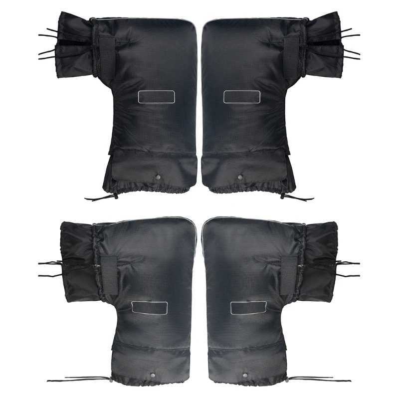 Bike Handlebar Mitts Fleece Liner Winter Fat Bike Mittens Extreme Cold Weather Waterproof Warmer Gloves S25118