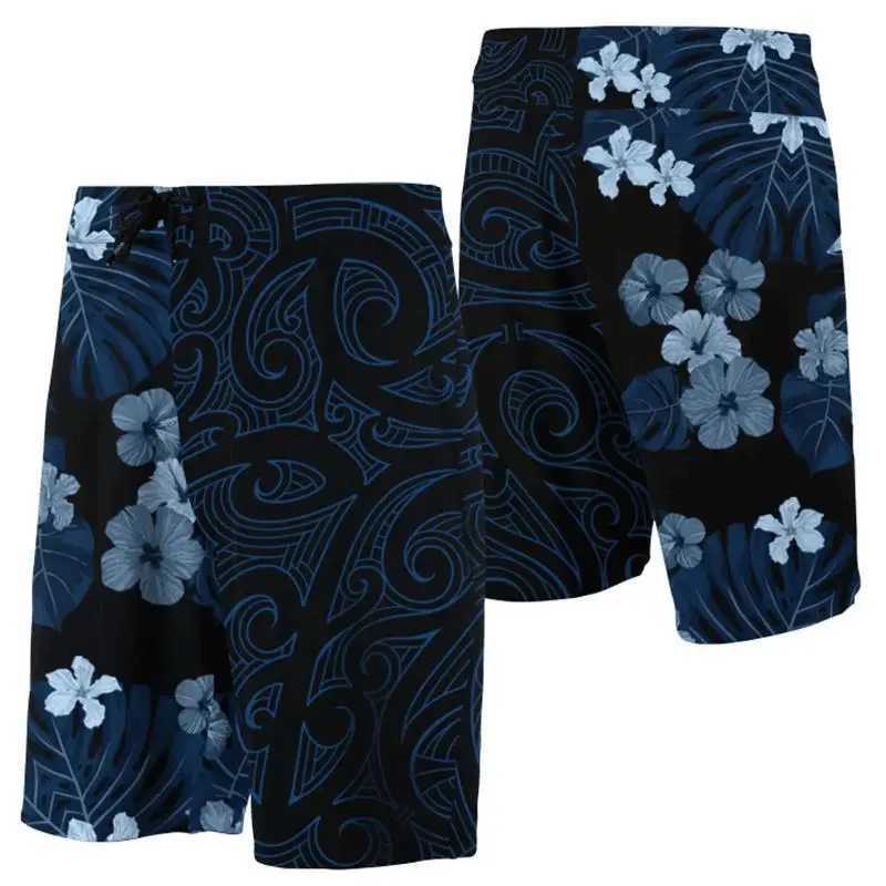 2024 Mens Beach Shorts Hawaii Summer Tropical Polynesia Kanaka Womens Board 3D Printed Swimming Shorts Ropa Hombre ShortsW250410