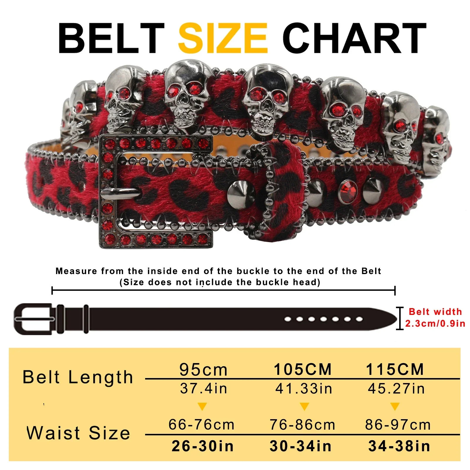 Skull Rhinestone Square Buckle Belt 23cm Wide female fashion western jeans female jeans jewelry fashion Y2K Jeans Belt 251110