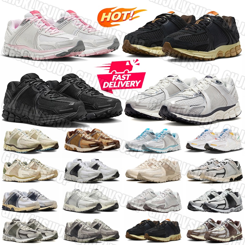 Designer vomeros 5 Mens trainers Womens Running Shoes Mesh leather EVA Sneakers Triple Black White Photon Dust Metallic Gold outdoor sports shoes 36-45