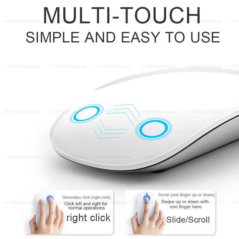 For Mti-Touch Surface Magic Mouse For book Pro Air Mini Laptop Tablet PC iPad 50 Wireless Mouse Y251111