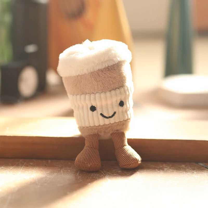 Hot Cute Plush Milk Tea Cup Keychain Cute Fluffy Beverage Keychain Bag Accessories Backpack Toy Doll Childrens Birthday Gift W250411
