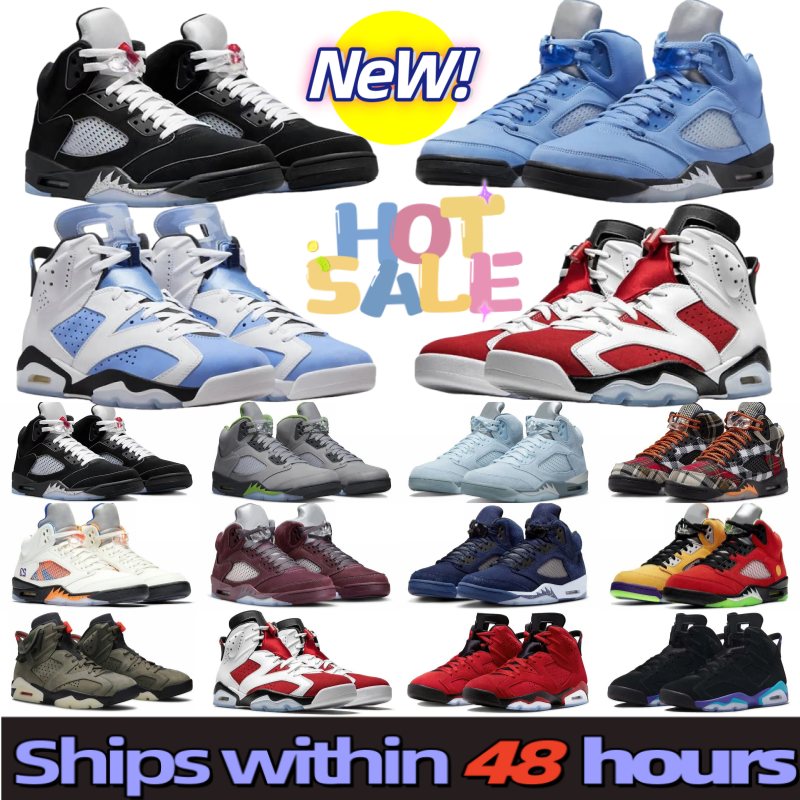 High-quality J5 basketball shoes for men, J6 men's and women's sports shoes in black, white, brown, and gray, classic designer 6s outdoor leisure sports shoes