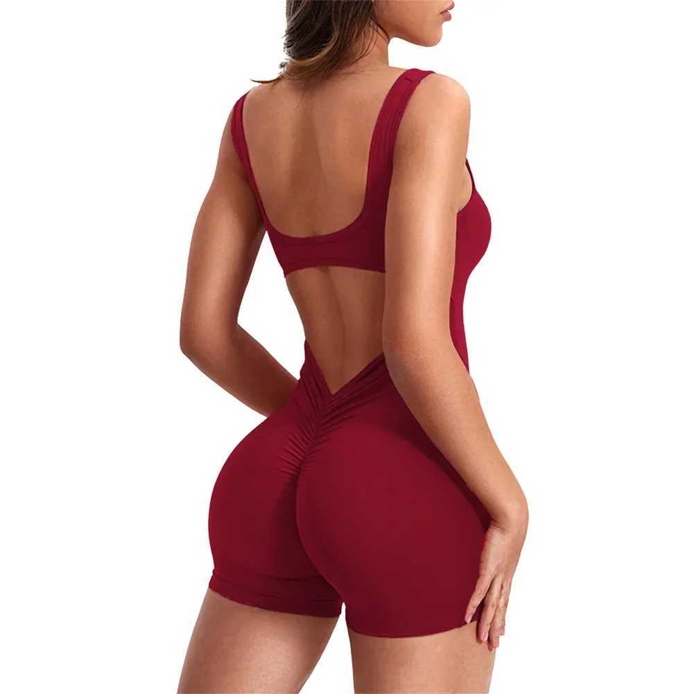 Stretch bodysuits gym clothes seamless push up sportswear jumpsuit sportswear sportswearW250411