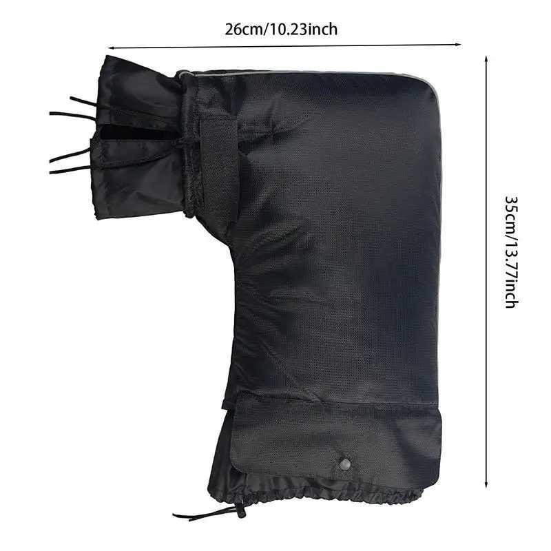 Motorcycle Handlebar Covers Motorbike Handle Bar Hand Cover Muffs Windproof Thickened Motorcycle Handlebar Mittens Hand Warmer S25118