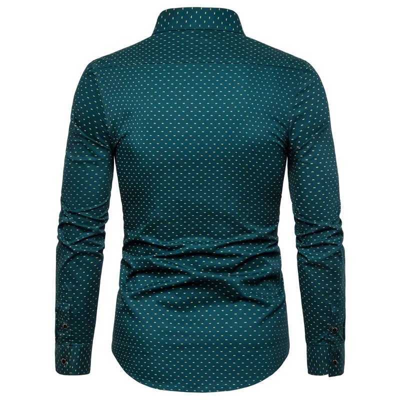 2026 Spring Mens Long-sleeved Shirt Single-breasted Lapel Cotton Shirts Blue Burgundy Khaki Gray White Optional Asian Size K251110