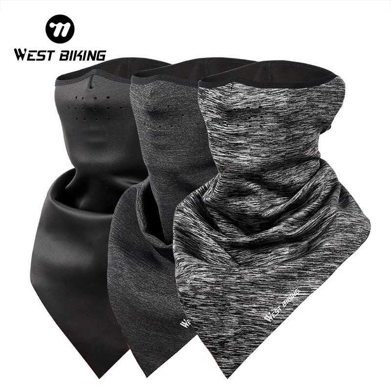 WEST BIKING Bicycle Face Mask Hood Neck Winter Thermal Hiking Scarf Breathable Bike Mask Fleece Warm Windproof Ski Cycling Mask S251110