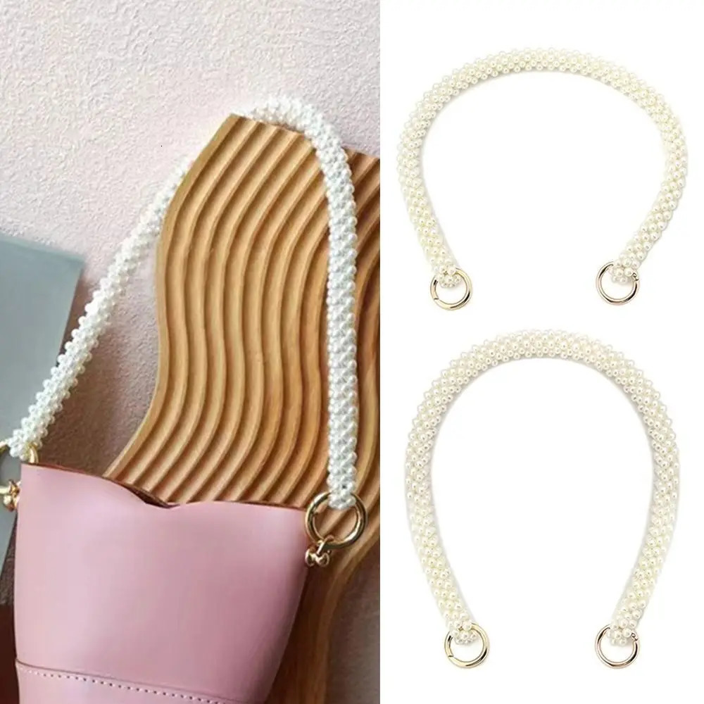 Accessories Bag Straps Replacement Shoulder Bag Chain Metal Braided Chain Shoulder Bag Strap Pearl Bag Chain Bag Accessories 251110