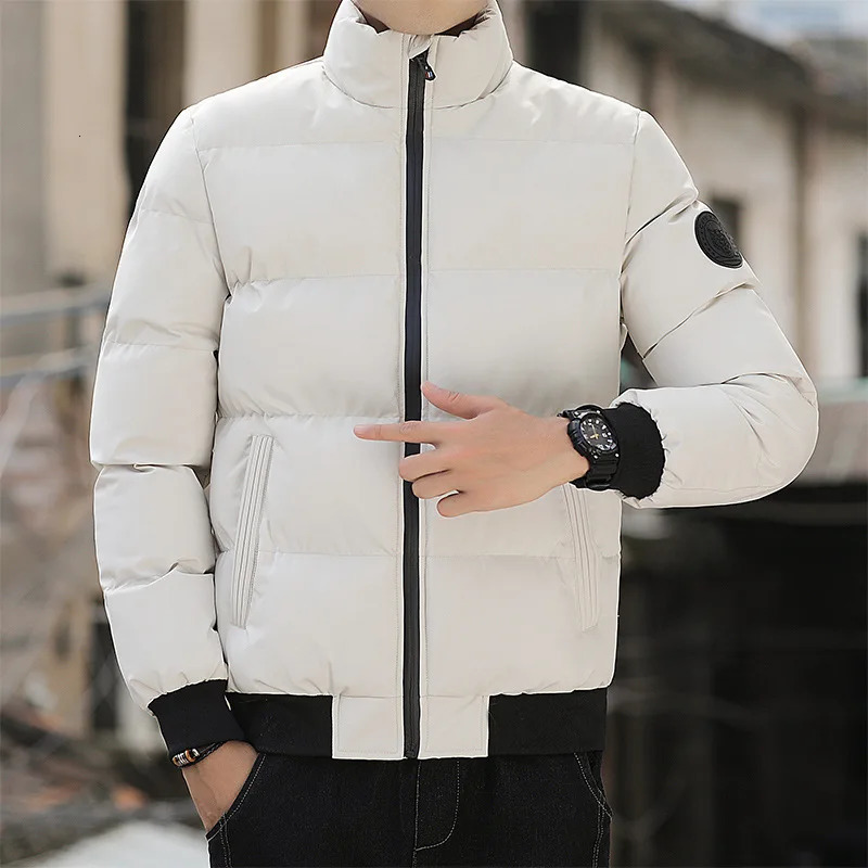 Cotton-padded Mens Winter Padded Mens Winter Padded Jacket With Cashmere Thickening Korean Version Coat 251106