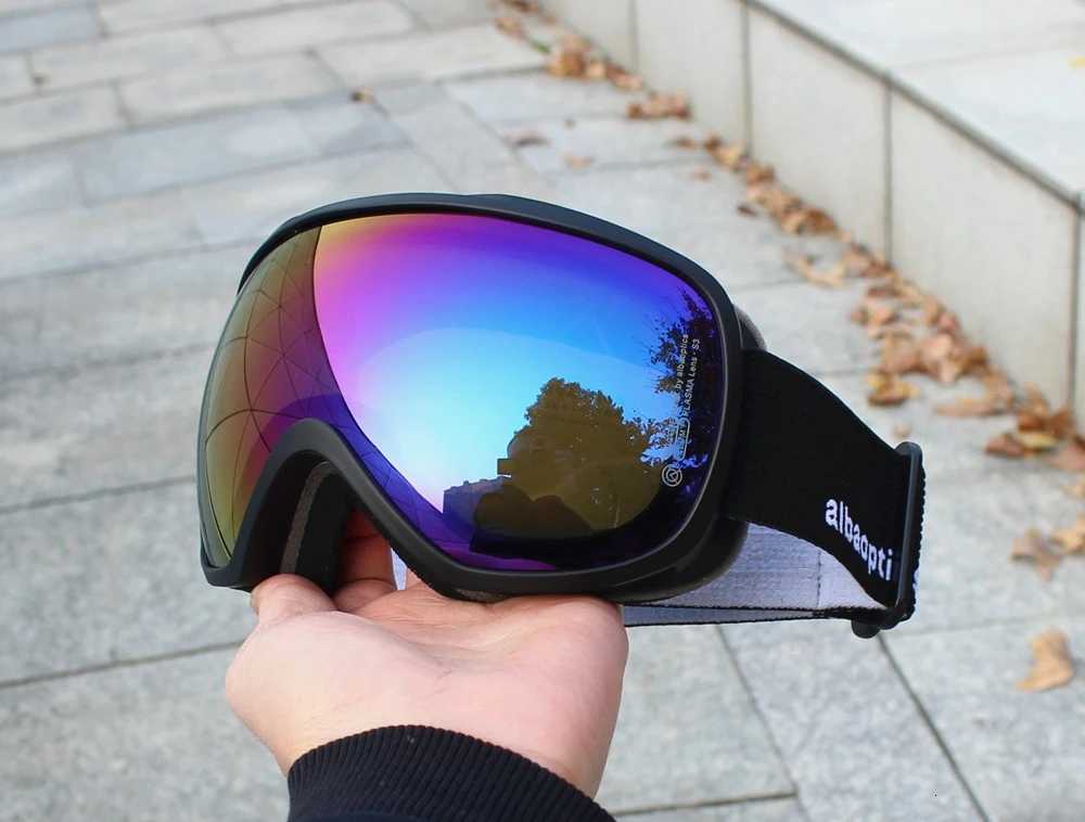 New Alba Mask Double Layers Anti-Fog Ski Goggles Snow Snowboard Glasses Snowmobile Eyewear Outdoor Sport Ski Googles K251110