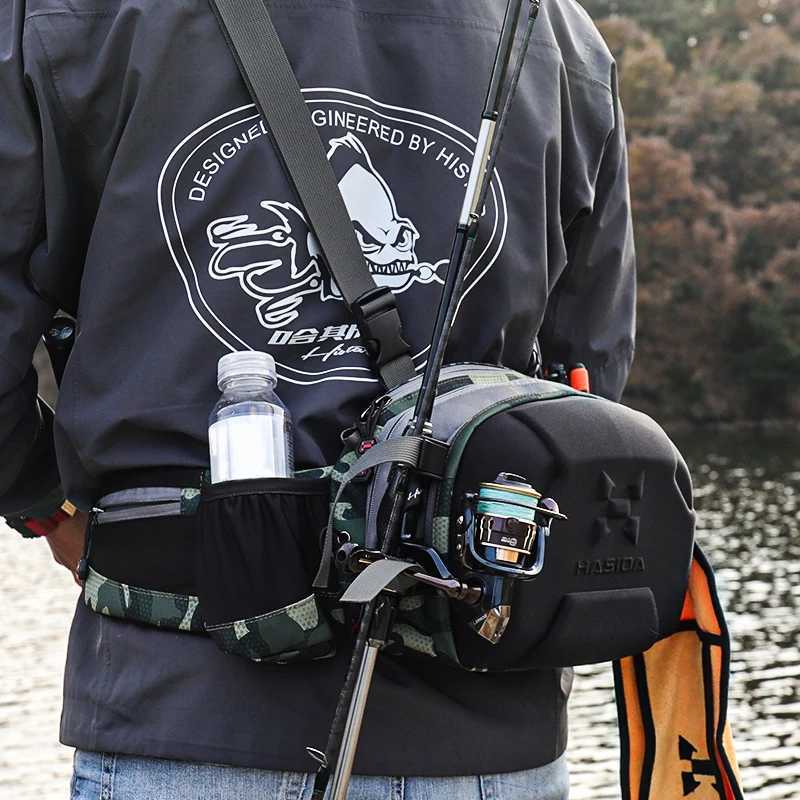 HISTAR Multi-Functional Casting Spinning Rod Zipped Adjustable Shoulder Strap High Quality Sling Messenger Waist Bag Z250411