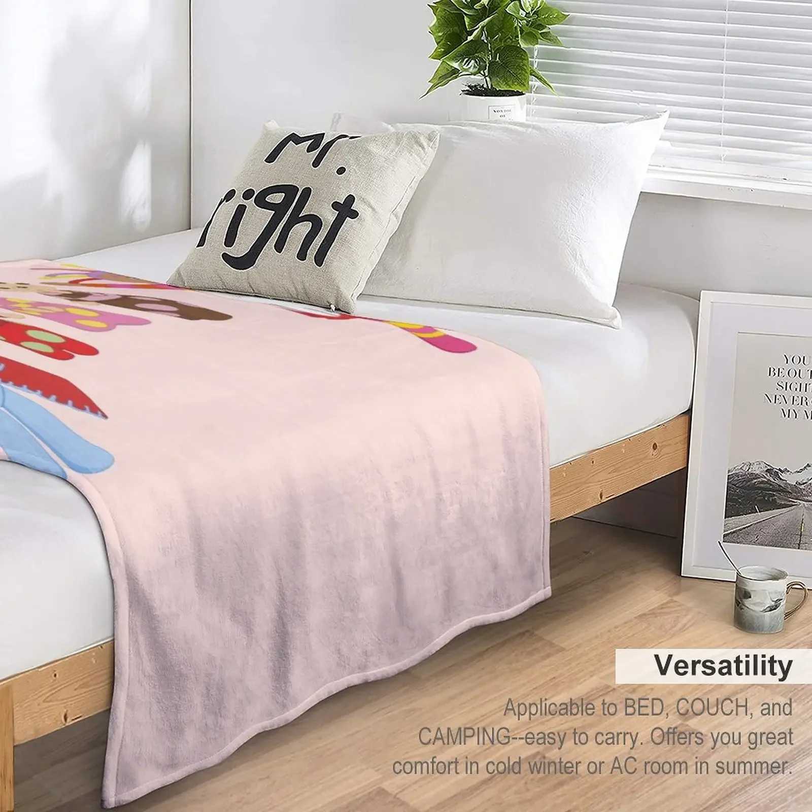 In the night garden Throw Blanket Fluffy Shaggy Blanket Loose Blanket Thermal Blankets For Travel Blankets For Baby C251111