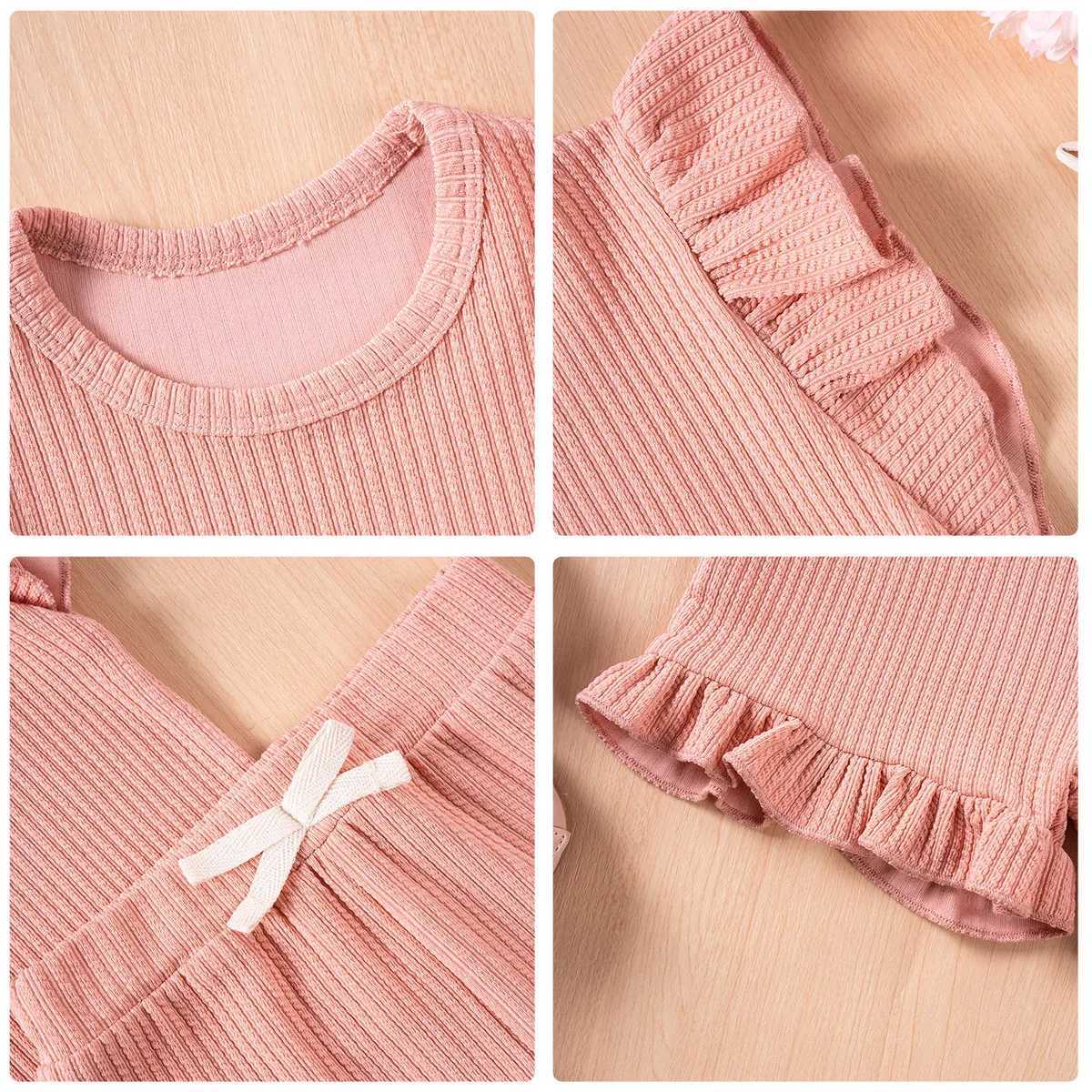2025 Summer Baby Cute Set Flight Shirt Top+Ruffle Shorts 2 pieces Fashionable Sweet Casual and Comfortable Suitable for Daily Outdoor WearingXJ250410