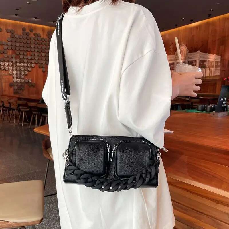 Shoulder For Women Designer Handbag Fashion Solid Color Crossbody PU Leather Female 2024 Concise Messenger Bag