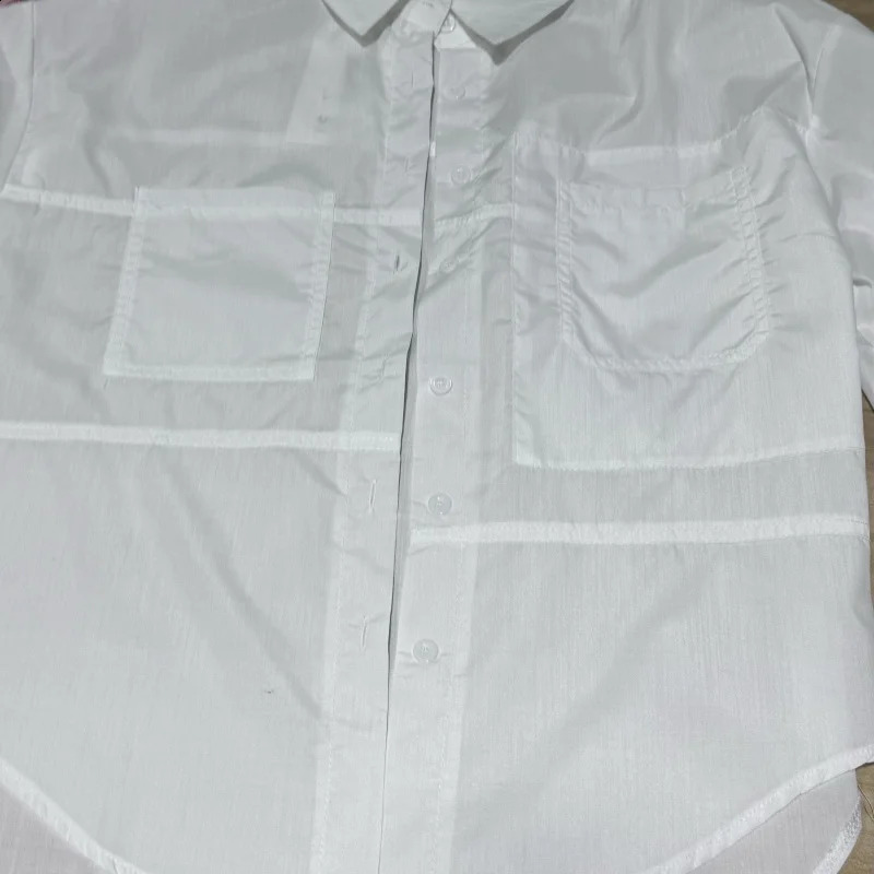Cotton White Womens Shirt Loose Casual Blouses Office Lady Long Sleeve Elegant Tops Autumn Clothes 250409