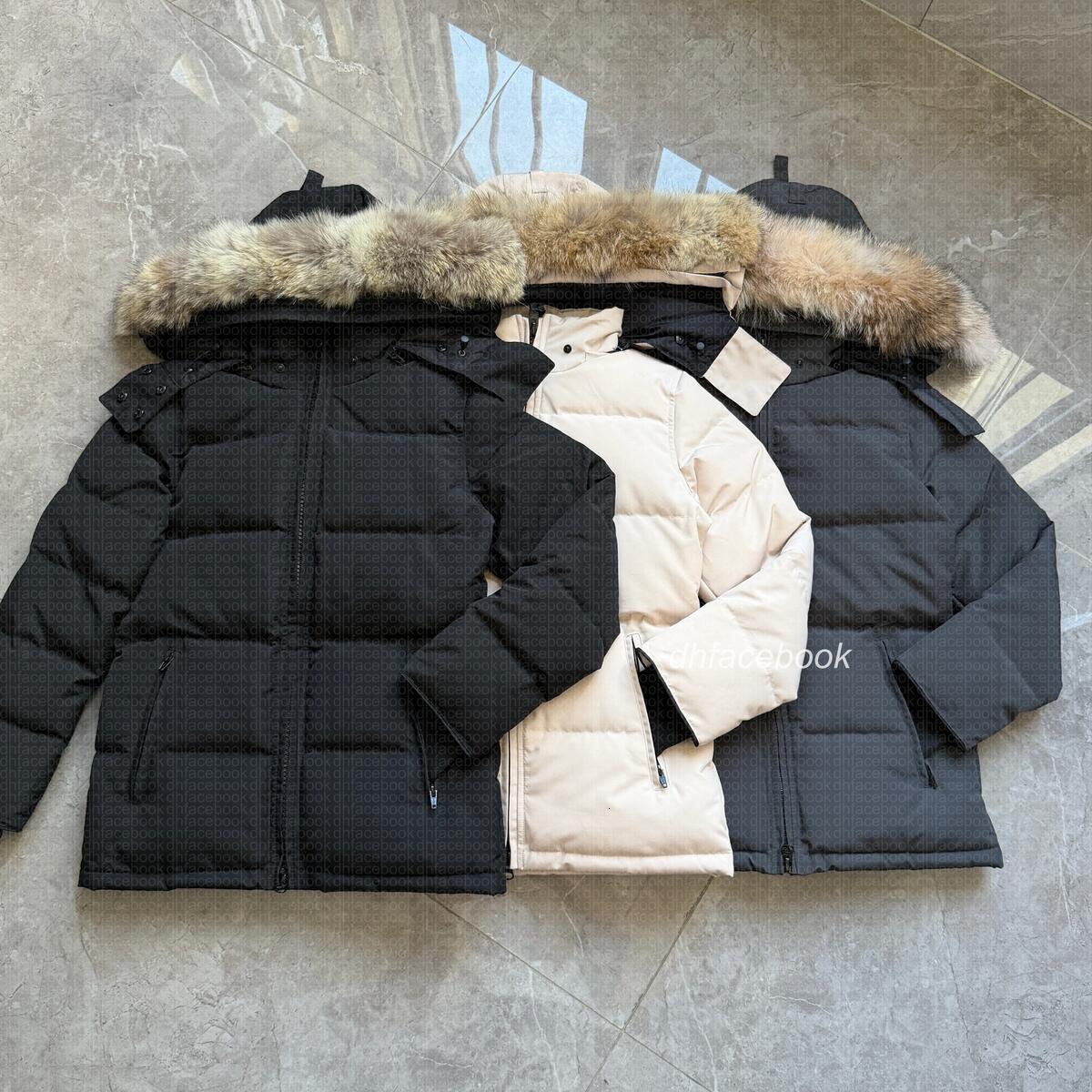 canada Down Jacket Designer Womens Puffer gooesJackets Winter Parka Coat Real Wolf Fur Outdoor Wyndham Windbreaker Outerwear Removable Hooded jacket XS-2XL