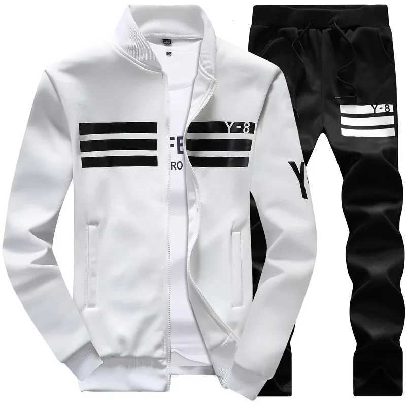 Plus Size 9XL 8XL 7XL Mens Sporting Suit Male Tracksuit Men Spring Autumn Casual Sportswear 2 Piece Set JacketPants ClothingT251111